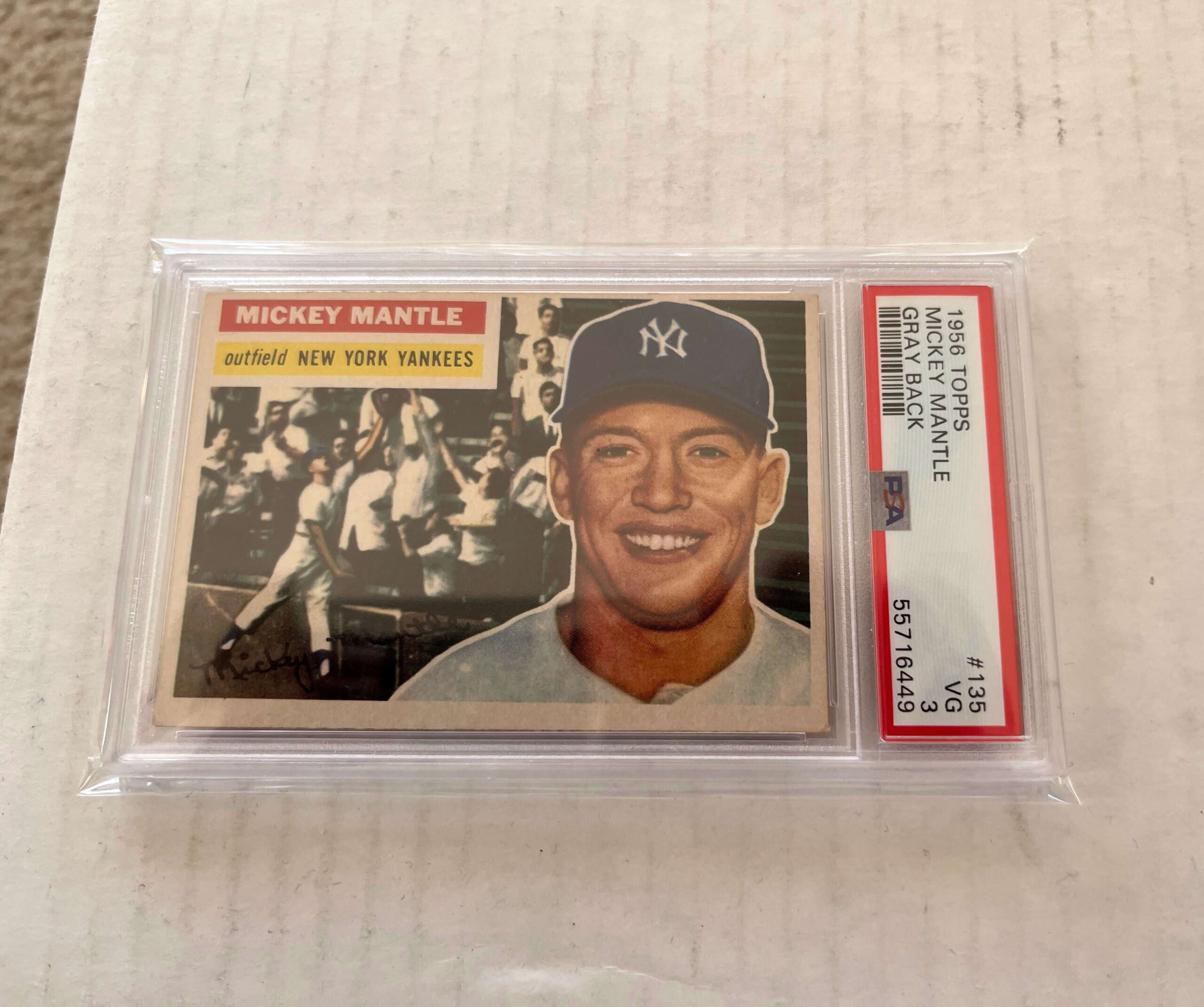 Mickey Mantle Player Card