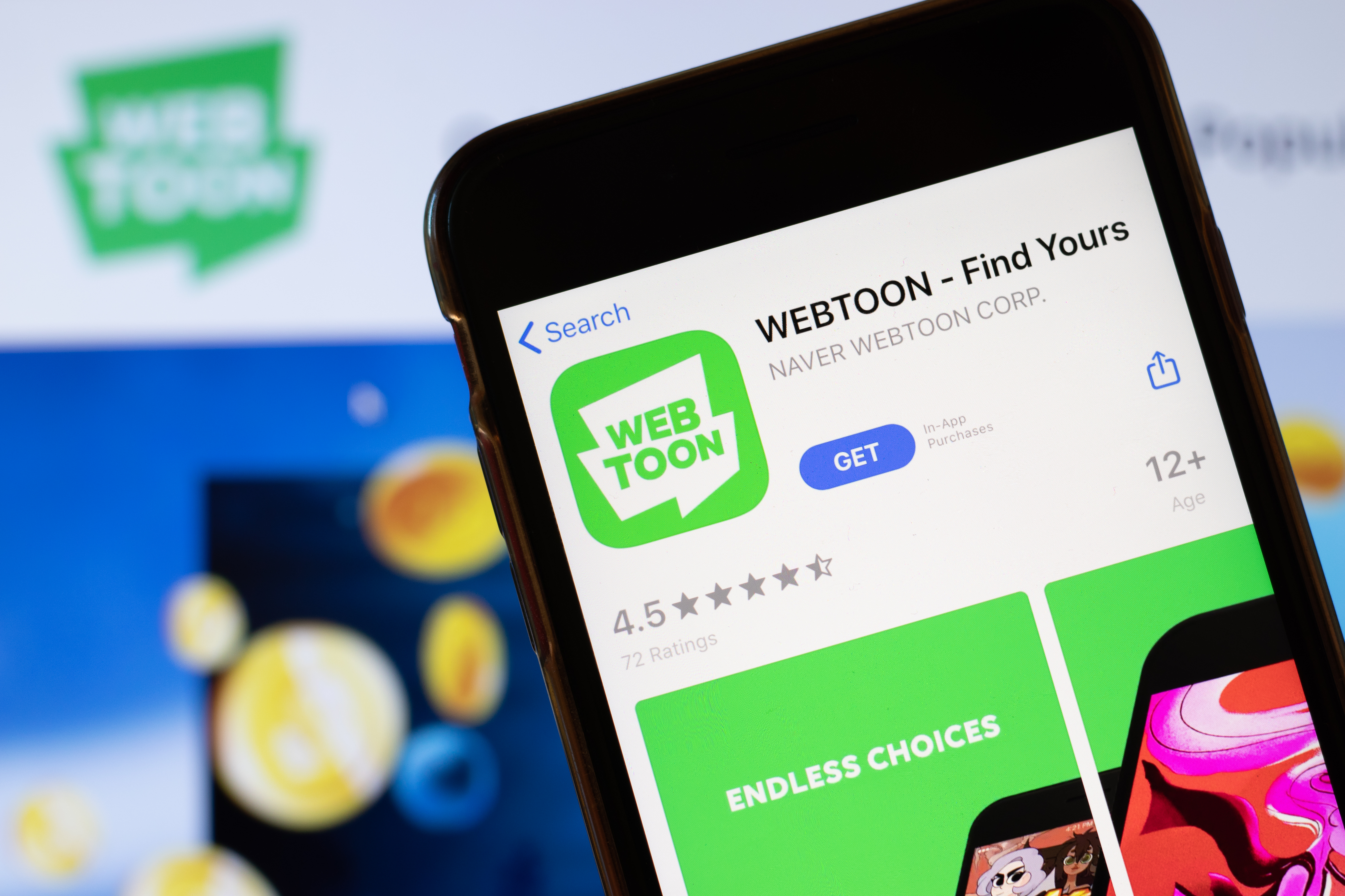 Webtoon app promo image