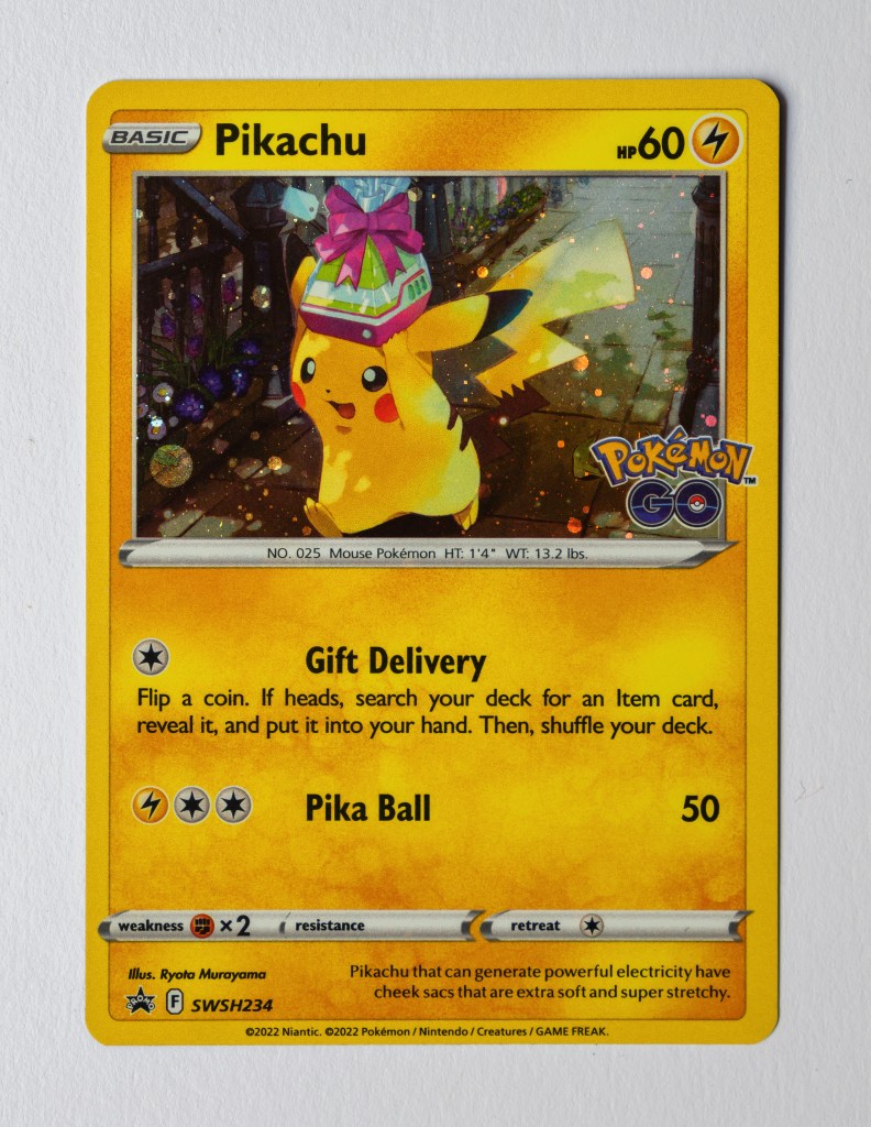 Shiny/Secret Rare Pikachu card Obtained!