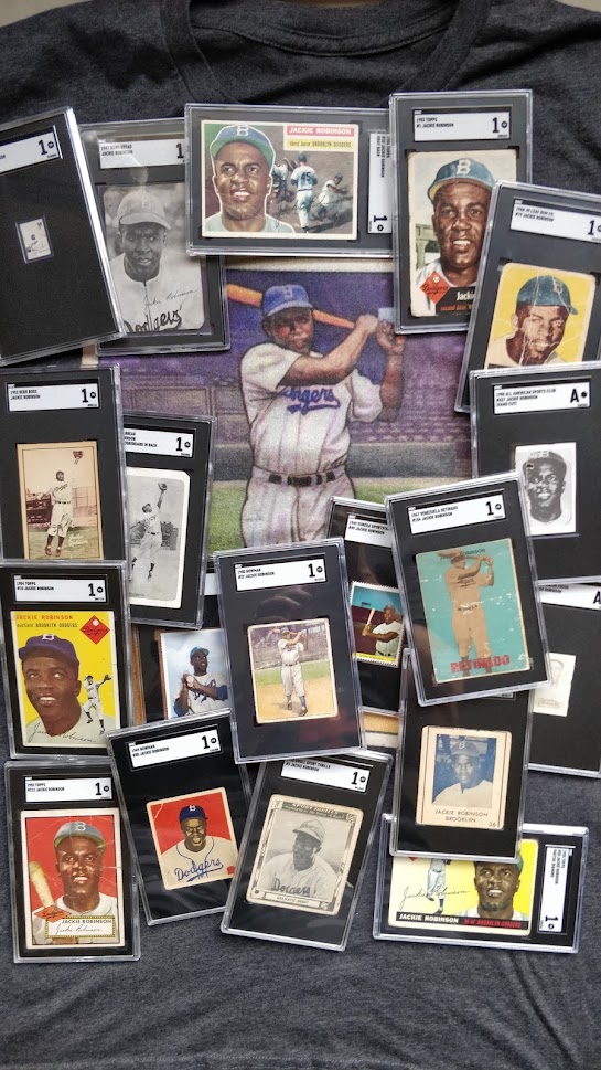 Baseball Card Collector Focuses on Jackie Robinson Cards Collectibles