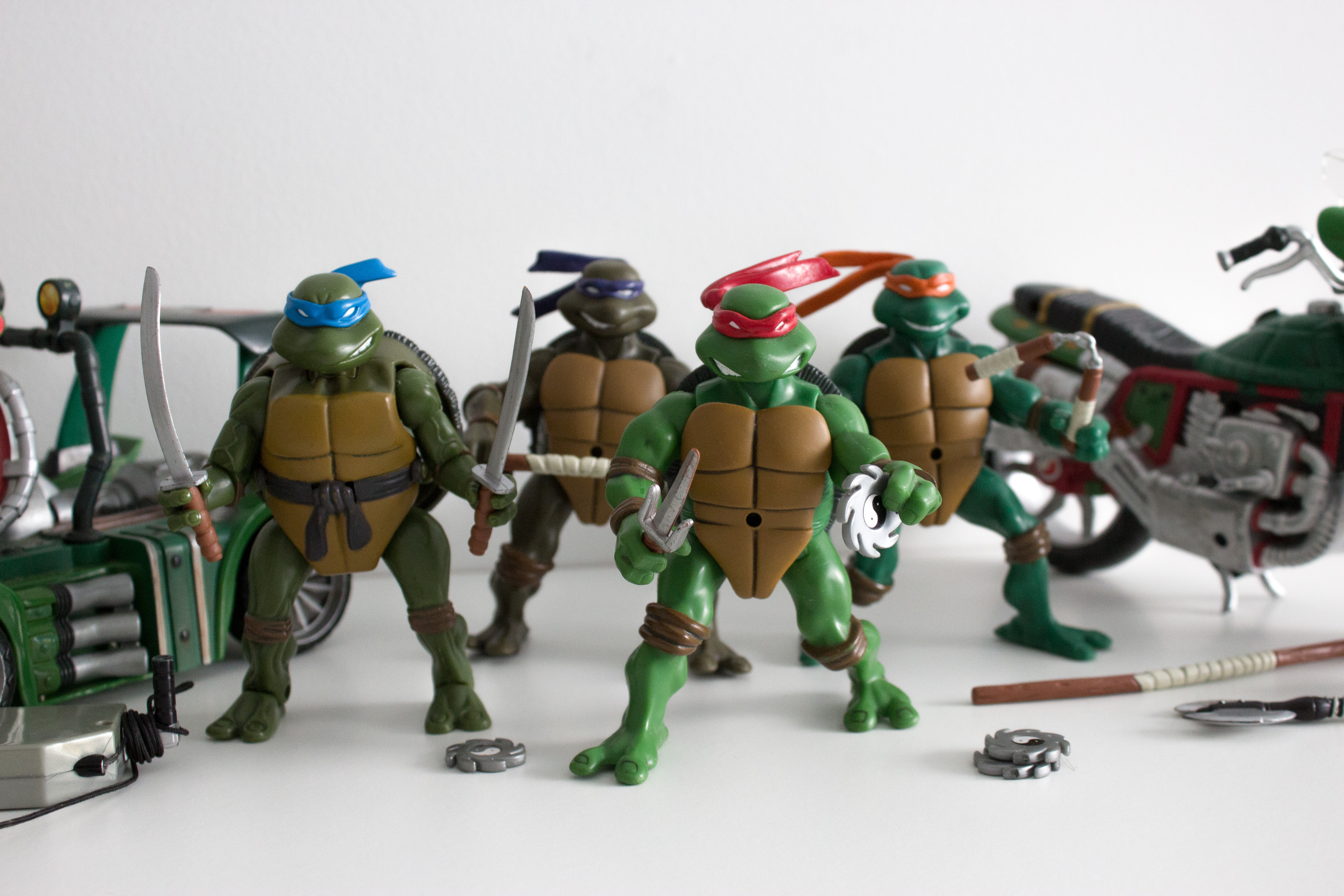 Teenage mutant ninja turtles action figures on sale 1988