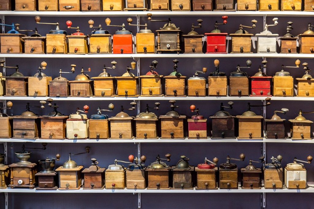 Collection of Coffee Grinders