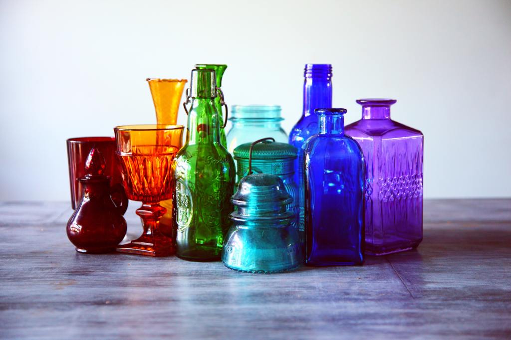 Colorful Glassware Collection