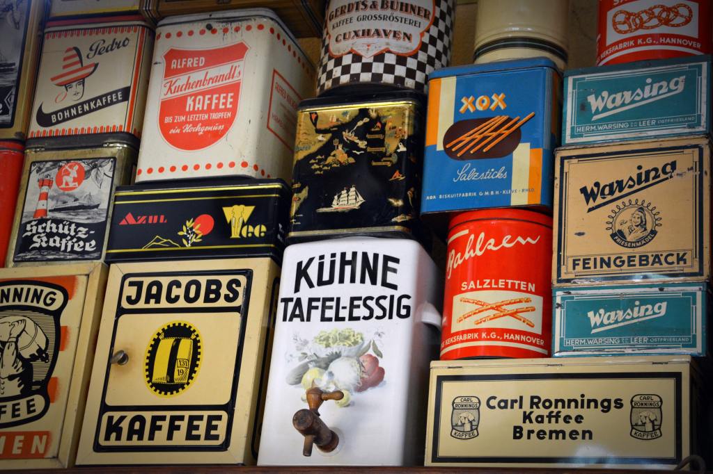 Collection of vintage tins