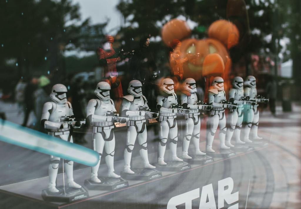Star Wars action figures are a popular collectible item.