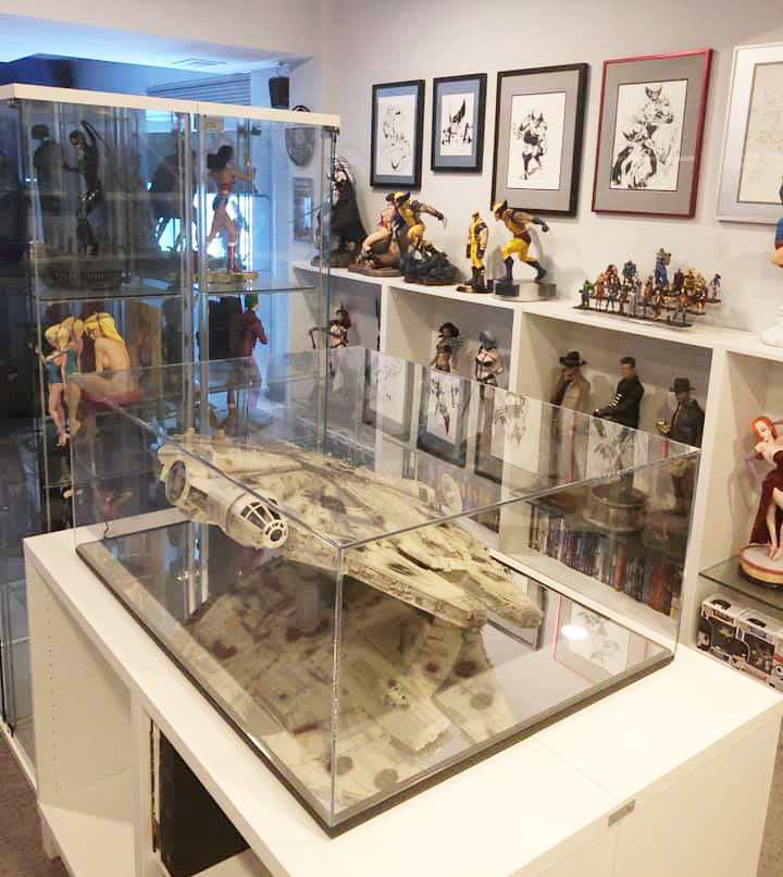 Display room for statues and more