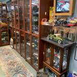 Model car collection on display